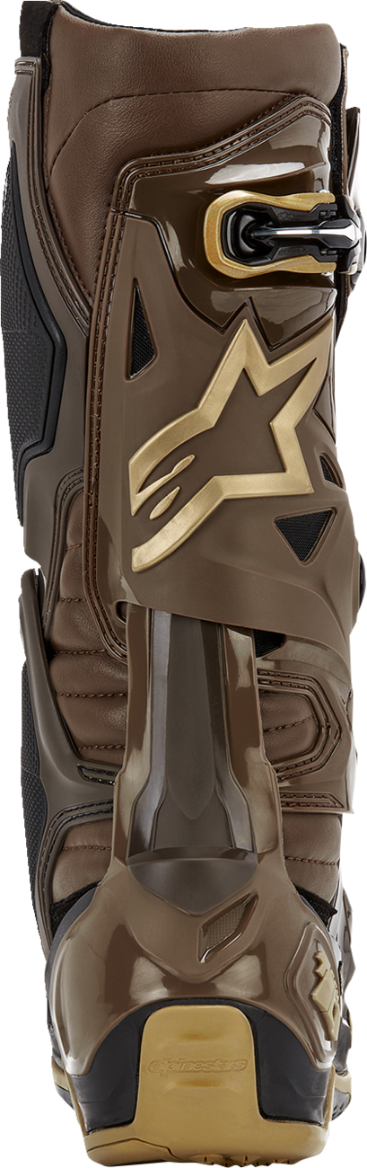 ALPINESTARS Limited Edition Squad '23 Tech 10 Boots - Brown/Gold - US 12 2010020-839-12