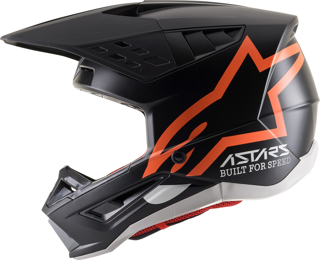 ALPINESTARS SM5 Helmet - Compass - Matte Black/Orange Fluo - XS 8303321-1149-XS