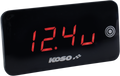 KOSO NORTH AMERICA Digital Super Slim Touch Screen - Volt & Temperature Meter - Red Digits BA068041
