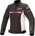 ALPINESTARS Stella T-SPS Jacket - Black/White - Large 3210120-1239-L