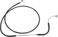DRAG SPECIALTIES Brake Line - Front - Black - +4" ABS 691182-4BLK