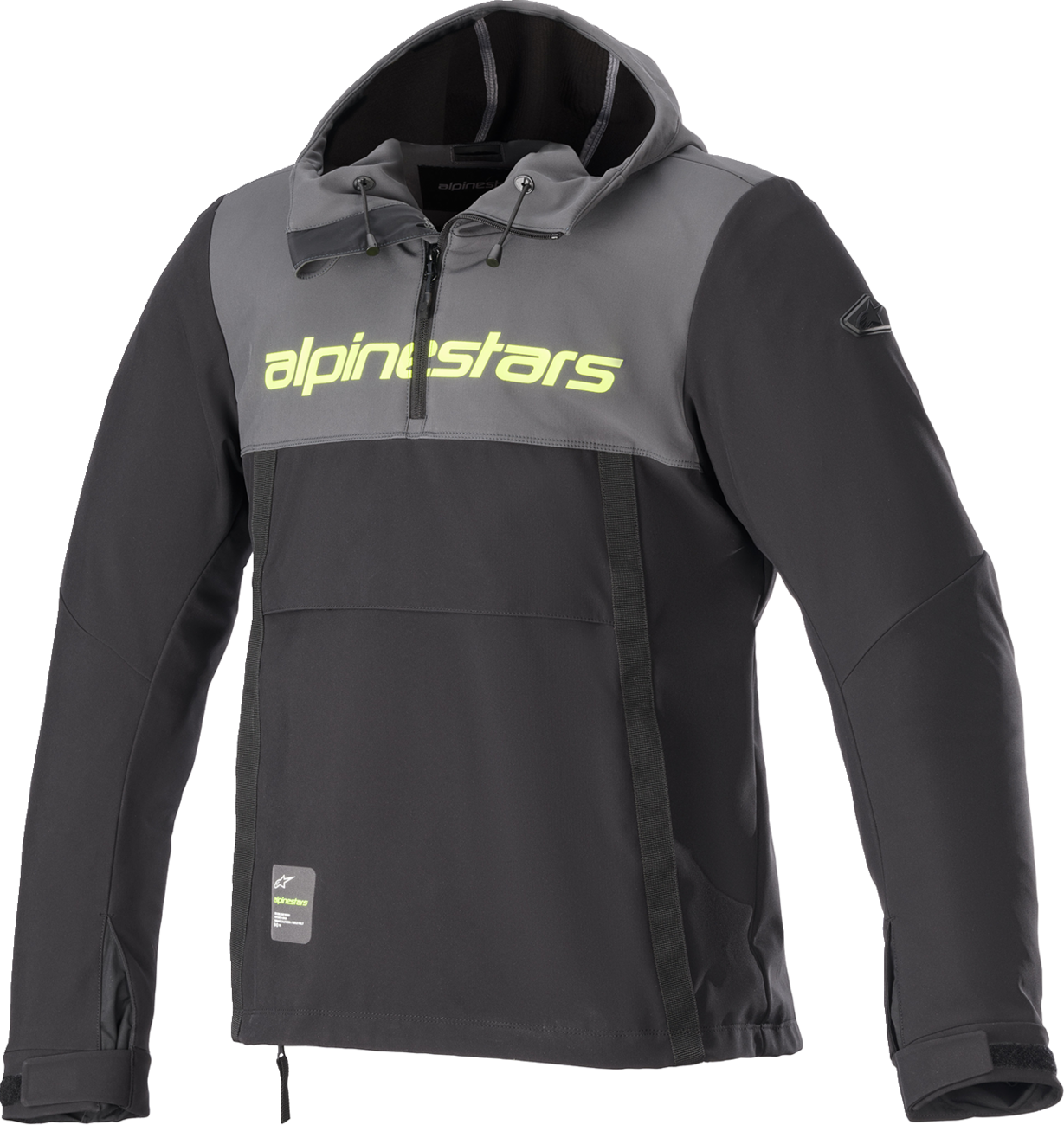 ALPINESTARS Sherpa Jacket - Black/Gray/Yellow - 4XL 4208123-9151-4X