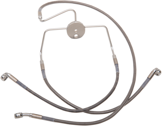 DRAG SPECIALTIES Brake Line - Front - +8" - Stainless Steel LENGTH S/B 16"/33 1/2" 644410-8