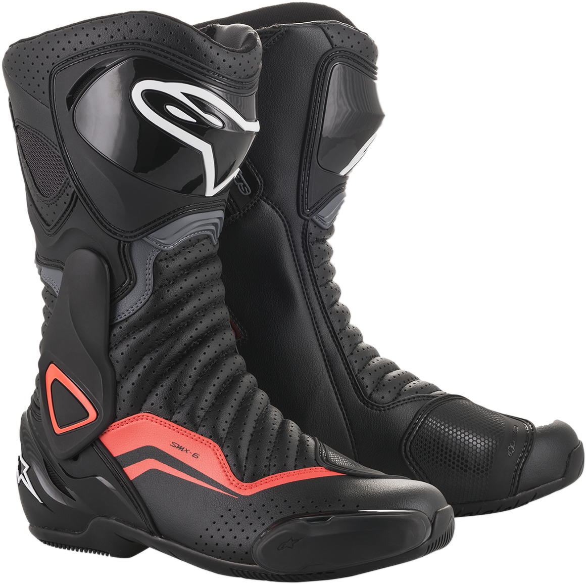 ALPINESTARS SMX-6 v2 Vented Boots - Black/Gray/Red - US 8 / EU 42 2223017-1133-42