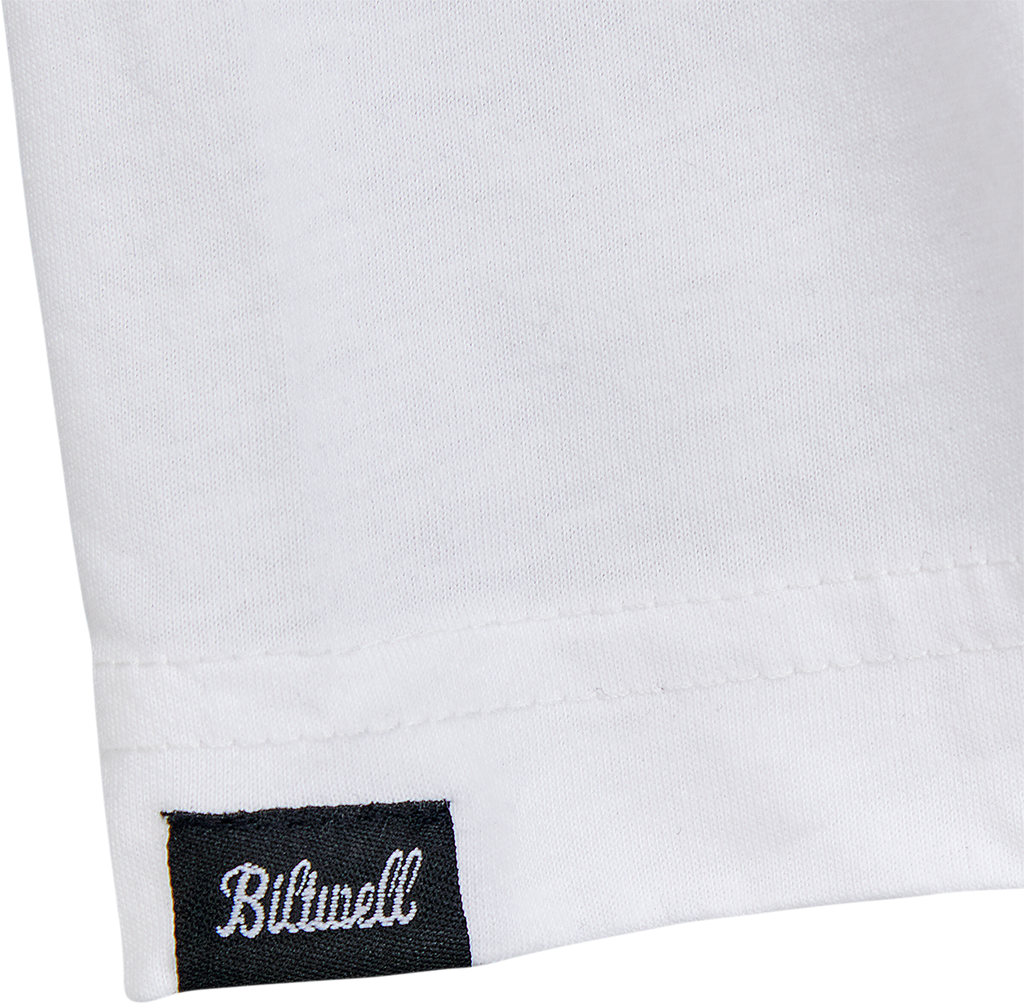 BILTWELL Women's 1985 Raglan T-Shirt - Black/White - XL 8144-060-005