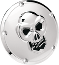 DRAG SPECIALTIES Skull Derby Cover - Chrome - 5 Hole 33-0062-PC