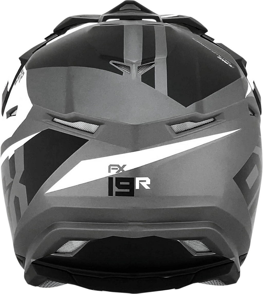 AFX FX-19R Helmet - Racing - Frost Gray - Large 0110-7075