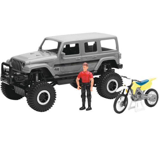 New Ray Toys Jeep Sahara W Dirt Bike Set