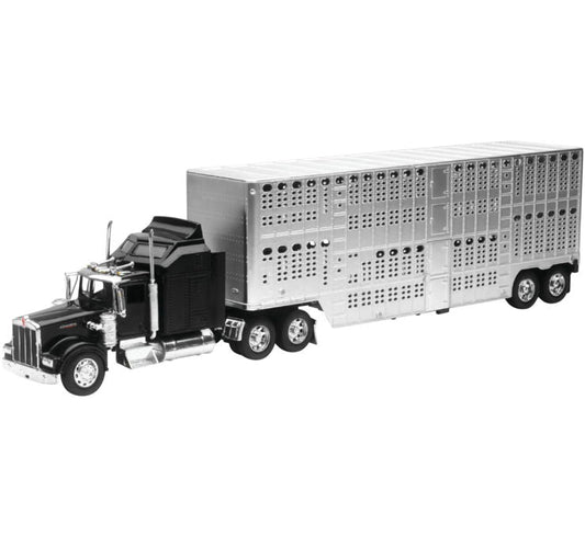 New Ray Toys Kw W900 Livestock Chrome 1:32