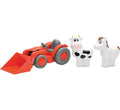 New Ray Toys Kubota Lil Org Tr Ani Set 1:18