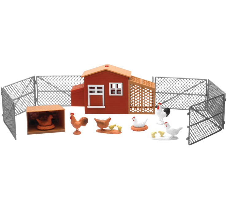 New Ray Toys Cntry Life Chick Set B/O