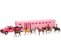 New Ray Toys Pink Pickup Hrs Trlr Set 1:32