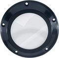 BARNETT Derby Cover - Black/Clear - '07-'18 Big Twin 343-30-44013