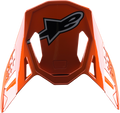 ALPINESTARS Supertech M8 Visor - Factory - Blue/Fluo Orange/Fluo Yellow 8982222-7445