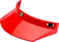 BILTWELL Moto 3-Snap Visor - Red 2002-563