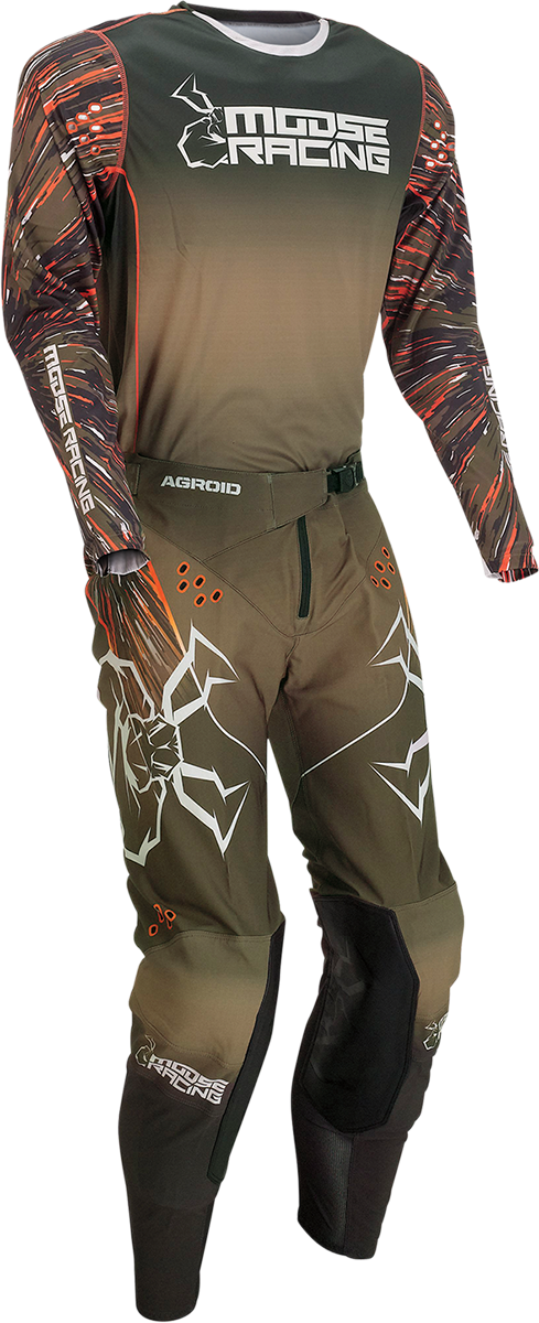 MOOSE RACING Agroid Pants - Olive/Orange - 40 2901-10070