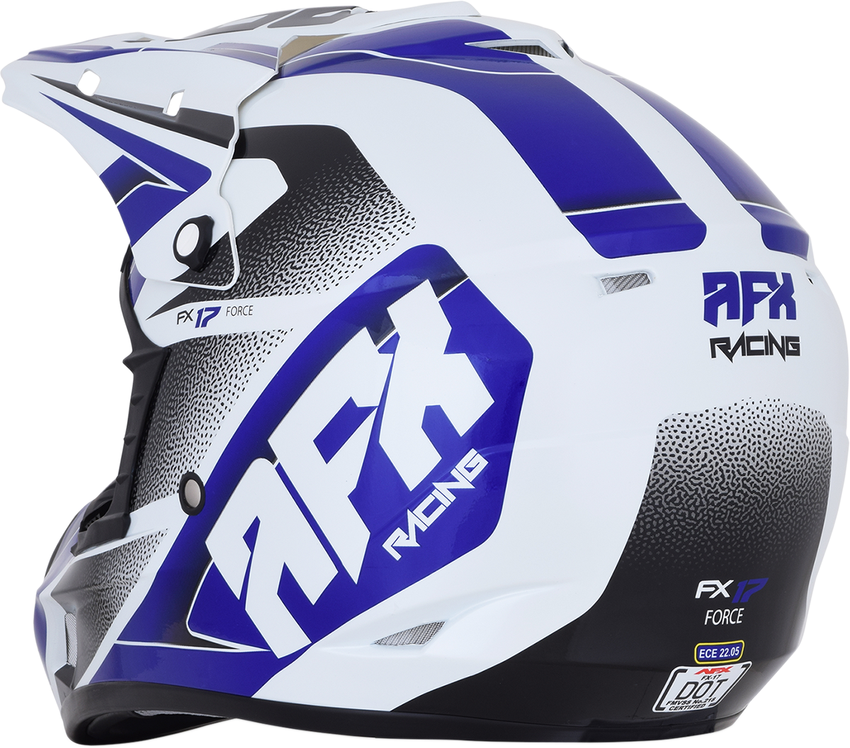AFX FX-17 Helmet - Force - Pearl White/Blue - XL 0110-5241