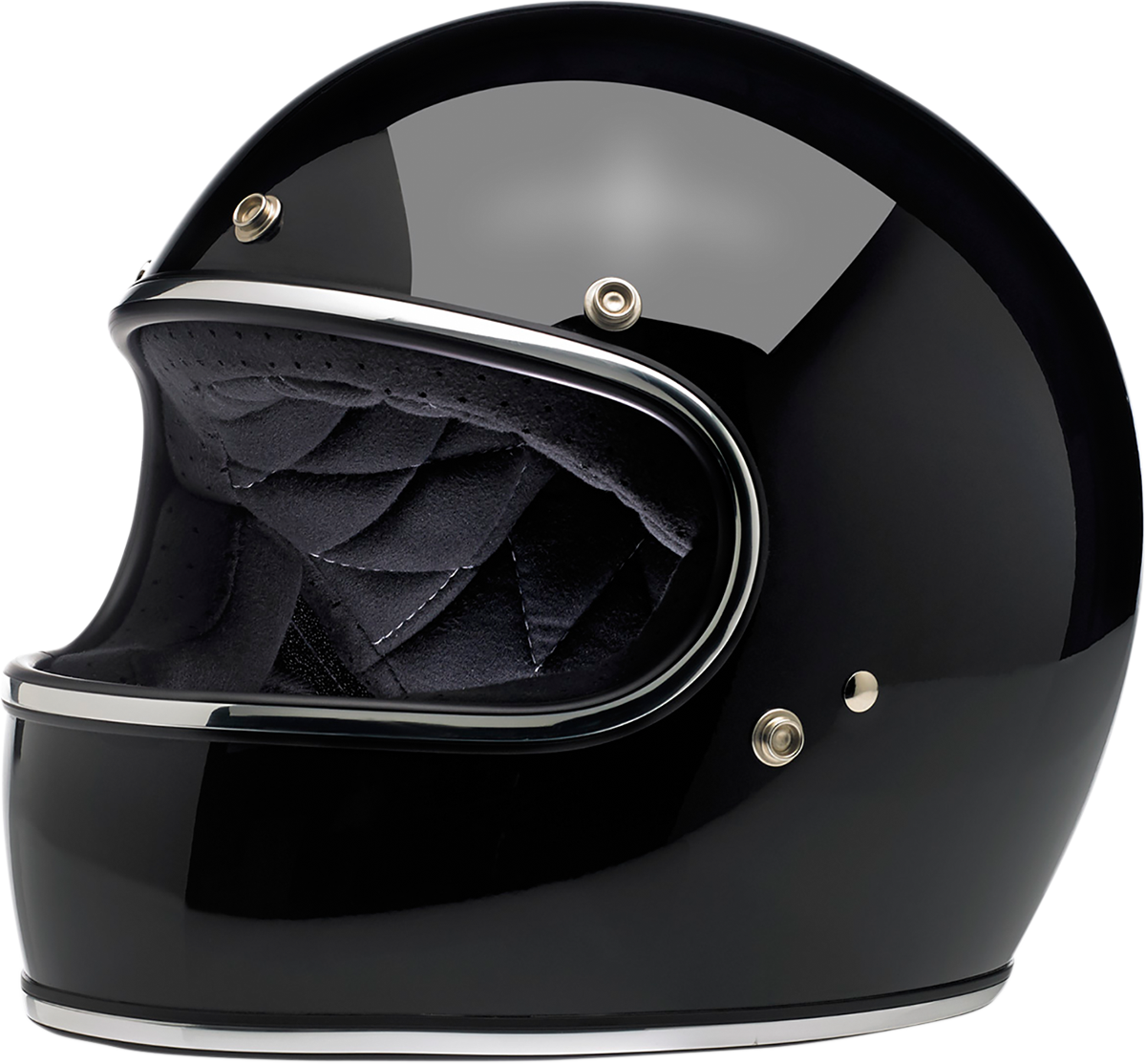BILTWELL Gringo Helmet - Gloss Black - Large 1002-101-104