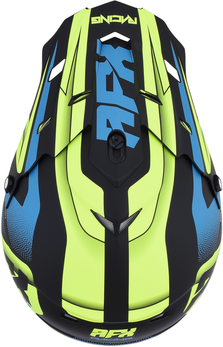 AFX FX-17 Helmet - Force - Matte Black/Green/Blue - XL 0110-5217