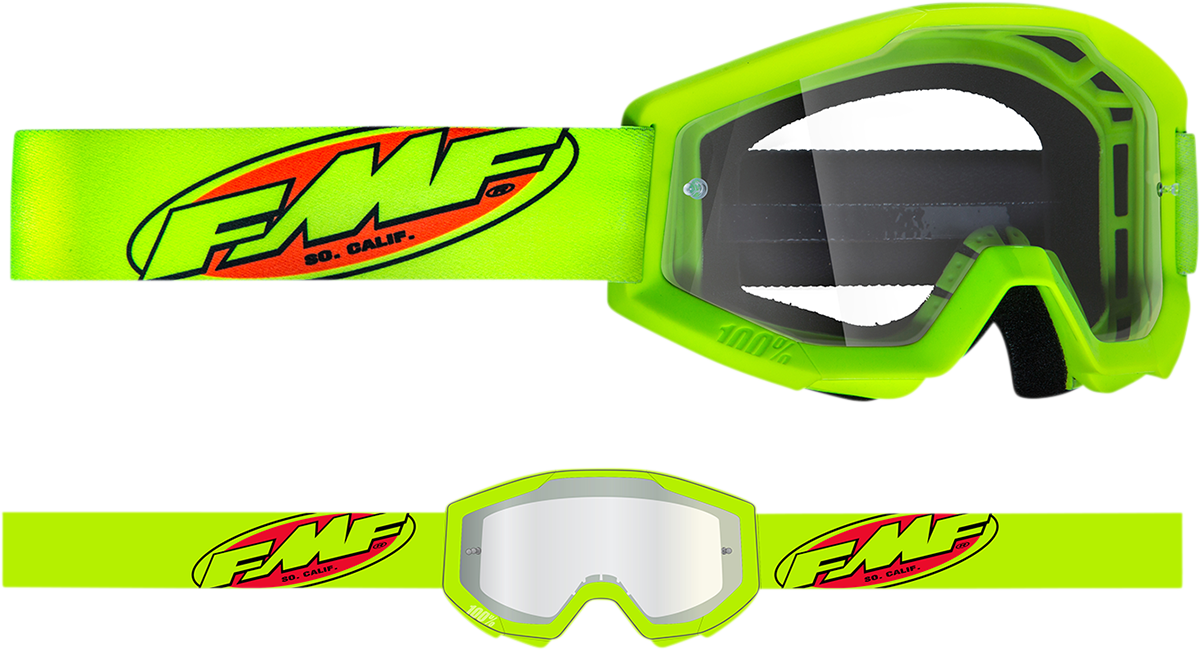 FMF Youth PowerCore Goggles - Core - Yellow - Clear F-50054-00003 2601-3019
