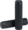 BILTWELL Grips - Torker - 1" - Black 6705-0101