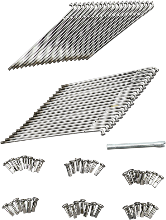 DRAG SPECIALTIES Spoke Set - Front - Chrome - 8-1/4" 16-0515-BC629