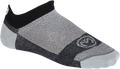 MOOSE RACING Casual Low Socks - Black/Gray - S/M 3431-0603