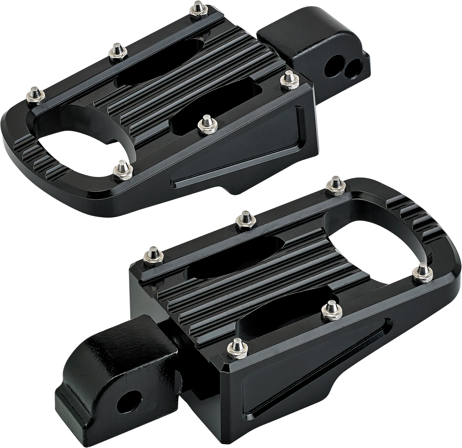 BILTWELL Punisher Footpeg - Passenger - Black - M8 7005-203-04