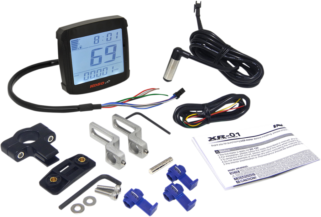 KOSO NORTH AMERICA XR-01S Speedometer - 2.94" L x 3.05" W x 0.94" D BB026000
