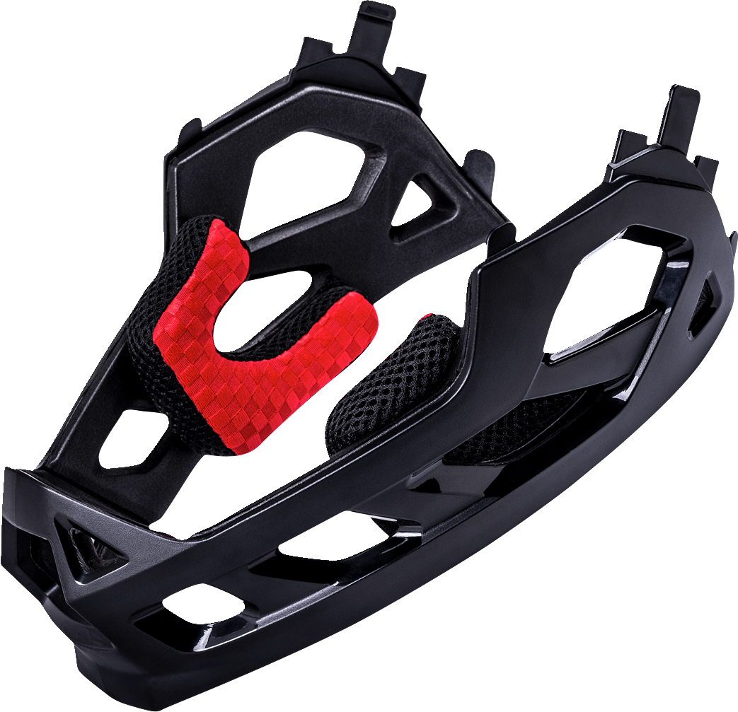 KALI Child Maya Full Face Helmet - Race - Gloss White/Red/Black 0221922112