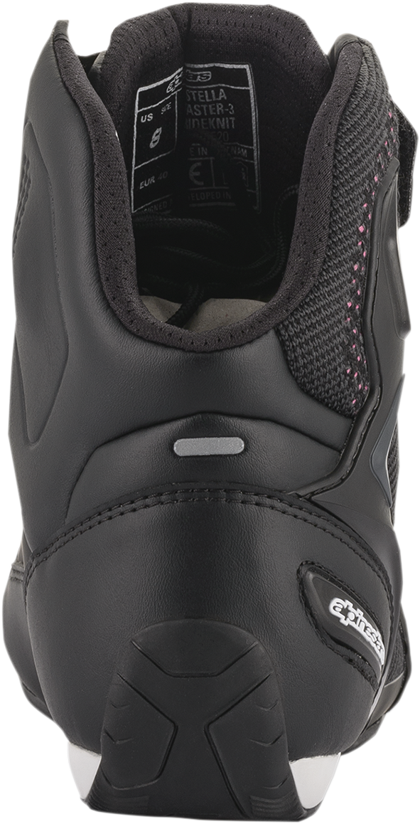 ALPINESTARS Stella Faster-3 Rideknit Shoes - Black/Yellow/Pink - US 9.5 251052014400