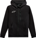 ALPINESTARS Asymmetrical Zip-up Hoodie - Black - XL 12135103010XL