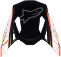 ALPINESTARS Supertech M10 Visor - Meta 2 - Gloss Black/Yellow/Orange 8981122-1549