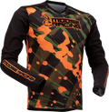 MOOSE RACING Youth Agroid Mesh Jersey - Olive/Orange - XS 2912-2174