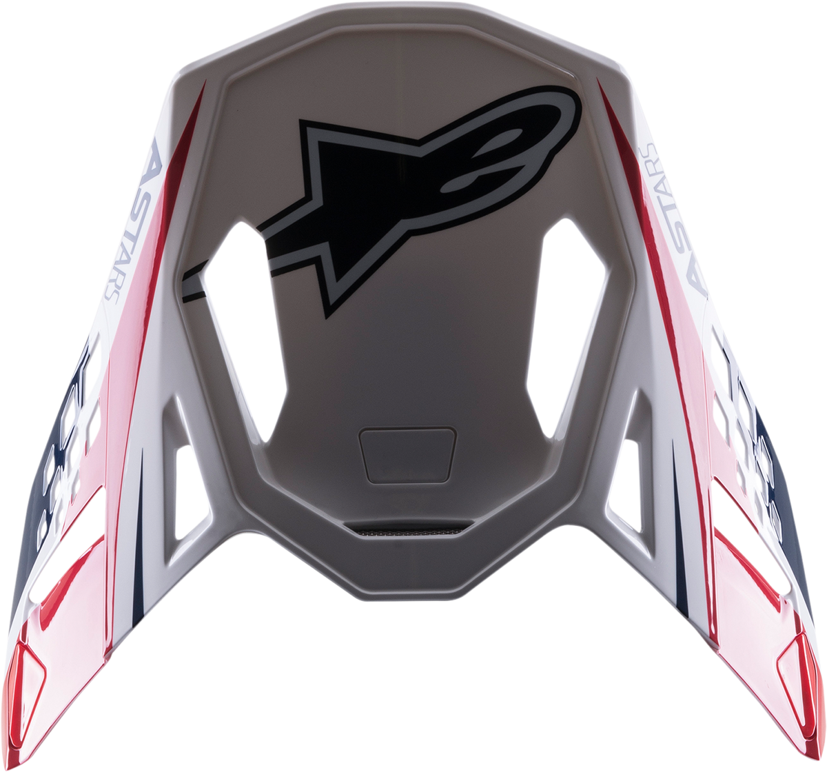 ALPINESTARS Supertech M10 Visor - Meta 2 - Gloss White/Red/Blue 8981122-2378