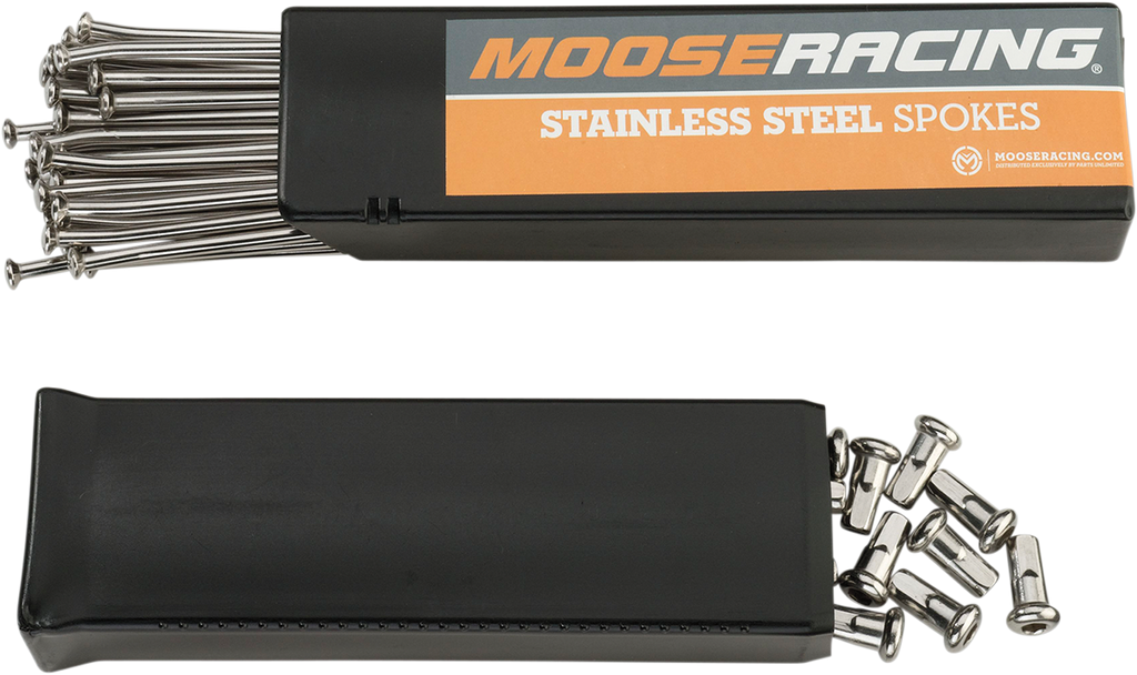MOOSE RACING Spoke Set - Stainless Steel - Front - 21" 1-22-401-S