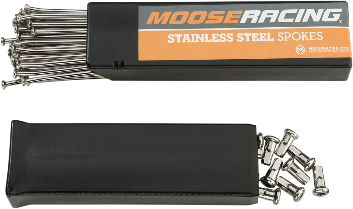 MOOSE RACING Spoke Set - Stainless Steel - Rear - 19" 1-22-509-S