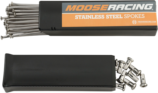 MOOSE RACING Spoke Set - Stainless Steel - Rear - 19" 1-22-509-S