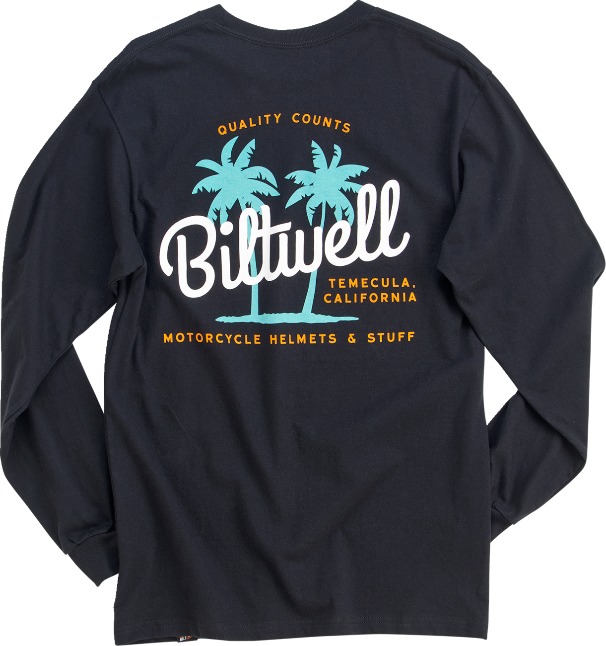 BILTWELL Palms Long-Sleeve T-Shirt - Black - Medium 8104-081-003