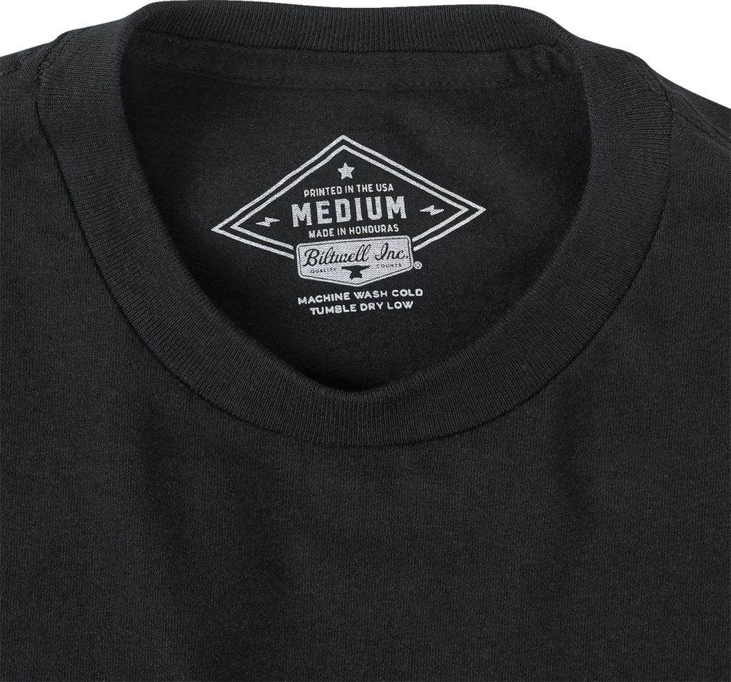BILTWELL Badge T-Shirt - Black - Large 8101-074-004