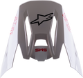 ALPINESTARS SM5 Visor - Bond - White/Red 8983422-2032
