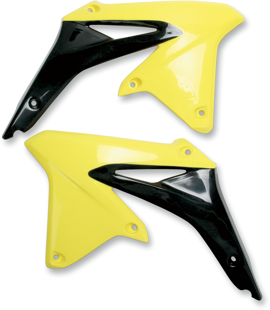 UFO Radiator Shrouds - Yellow/Black SU04927-102