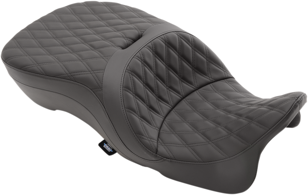 DRAG SPECIALTIES Touring Seat - Double Diamond - Forward - FL '09-'22 0801-1110