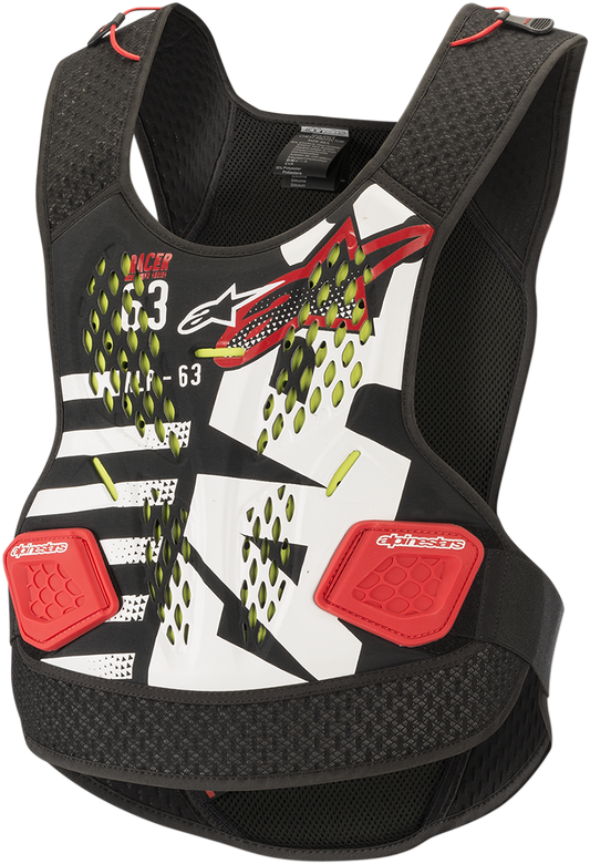 ALPINESTARS Sequence Chest Protector - Black/White/Red - XS/S 6701819-123-XSS