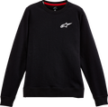 ALPINESTARS Women's Ageless Crew Fleece - Black - Small 12325182010S