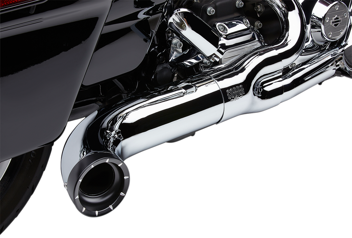 COBRA Turn Out 2-into-1 Exhaust System - Chrome 6270-1