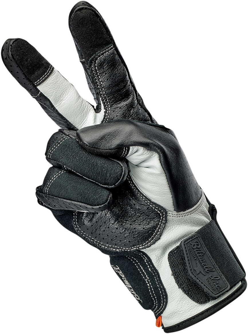 BILTWELL Borrego Gloves - Black/Cement - Small 1506-0104-302