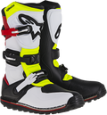 ALPINESTARS Tech-T Boots - White/Red/Yellow Fluorescent/Black - US 11 2004017-2351-11