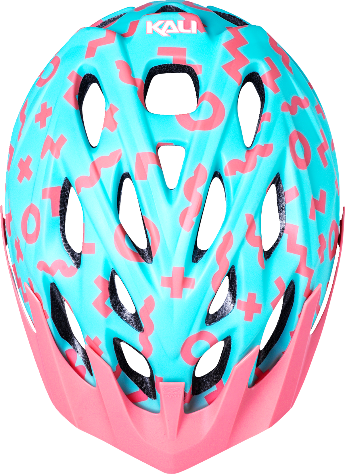 KALI Youth Chakra Plus Helmet - Zwiggles - Matte Seafoam/Salmon 221421212