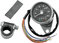 DRAG SPECIALTIES MPH Mini Mechanical Speedometer with LED Indicators - Black Face - 2:1 Ratio - 2.4" 21-6838LEDPB